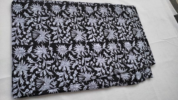 Hand blocked Cotton fabric print block printed light weight fabric upholstery fabric cotton fabric Kid's Crafting preppy room decor fabric