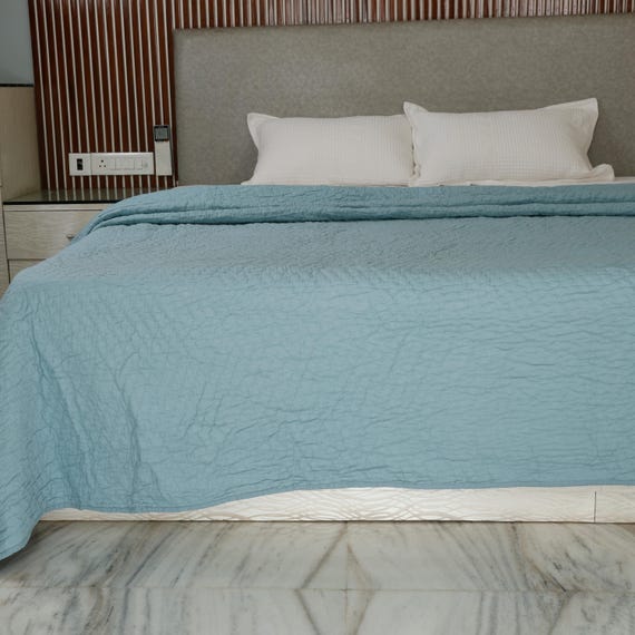 Batting Cotton Quilt Blankets Indian Reversible Quilt Handmade Jaipuri Razai Soft Cotton Filled Kantha Quilt Jaipuri Queen Size Quilt