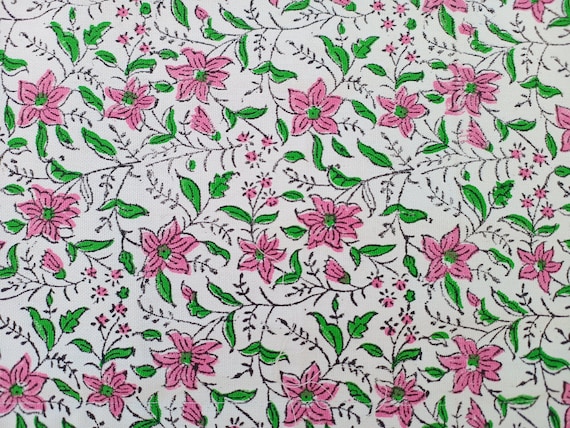 Hand block print Floral print Pillows Shames Pillows Cover Handmade Hand block Print Pillow 2 Pieces