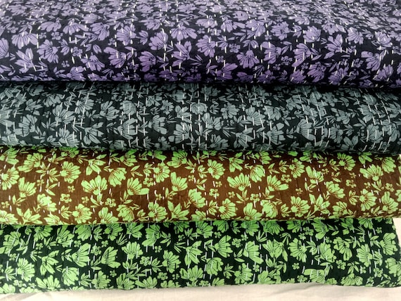 Handmade Kantha Quilt, Vintage Floral Block Print Bedding Vintage Bedding Quilt Gorgeous Quilt that has the Perfect Vintage look