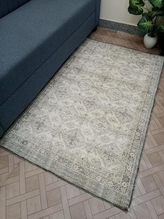 Premium Rug Gorilla Grip Abstract Area Rug Slip-Resistant Durable Rubber Backing Soft Accent Rugs Fade Shed Resistant Vintage Design Carpets