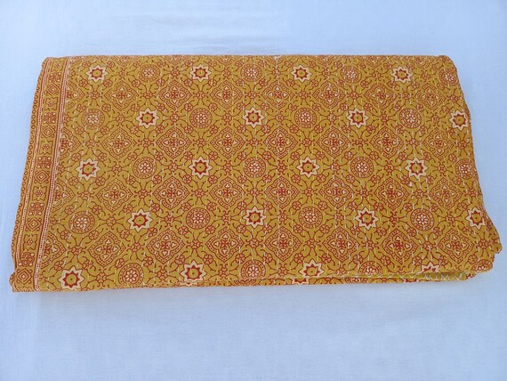 Ajrak or Ajrakh is a unique block printed textile. It displays special traditional designs and patterns Ajrak Vintage design kantha quilt