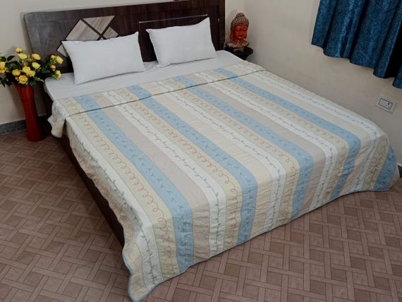 Floral Embroidery Work bed cover Bedding unique textile It displays special traditional designs patterns Vintage design Bedding Bedspread