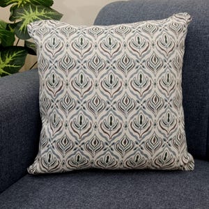 2 Pieces 16x16 inches Handblock print Floral Print Pillow Covers Cotton Fabric 1 pair 16x16 Inches Size Handblock print Natural Colour