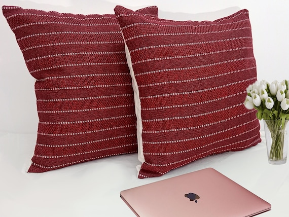 2 Pieces Beautiful Cushion Covers  JUTE Lining Fabric Pillow cases 1 pair All Size Pillow cases