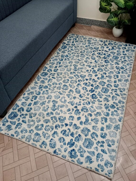Rug Gorilla Grip Abstract Area Vintage Rug Slip-Resistant Durable Rubber Backing Soft Accent Rugs Fade Shed Resistant Vintage Design Carpets