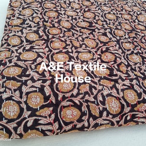 Edredom Kantha de luxo, estampa floral em bloco feito à mão, colcha acolchoada indiana em tamanho real, edredom Kantha de duas camadas, roupa de cama feita à mão