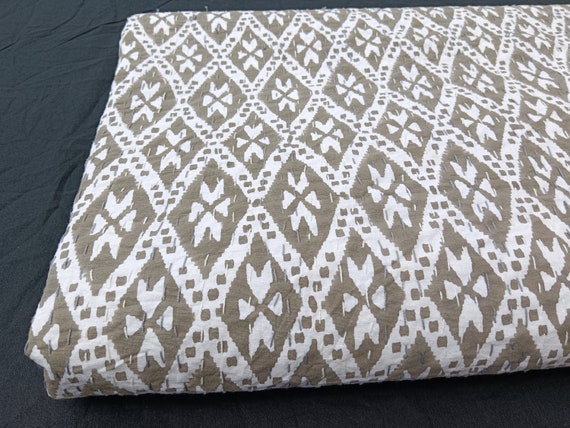 Premium Kantha Grey King Size Queen Size Twin Bedspread Kantha Throw Indian kantha Quilt, Indian Quilt, Boho Bedding Throw, Christmas Gift