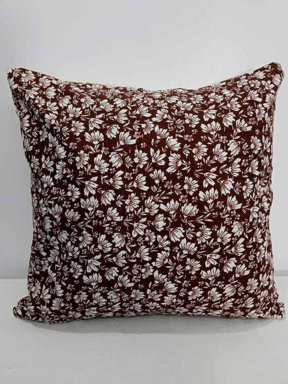 Pillow case Cushion Cover Customize Size Pillows Shames Pillows Hand Block Print  Handmade Kantha Work Hand stitched Pillow 1 Pieces