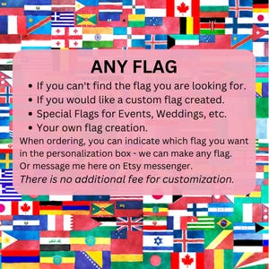 Bandera personalizada: cualquier bandera histórica, actual o tu diseño - 5 tamaños