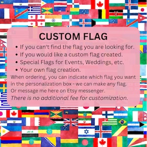 Custom Flag: Historical, Current, or Your Design - 5 Sizes