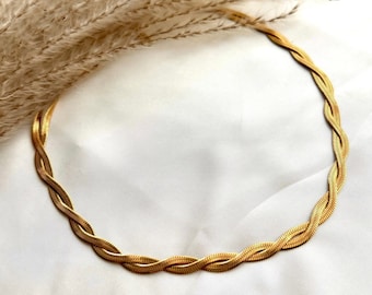 Necklace Twisted Snake 18K Gold