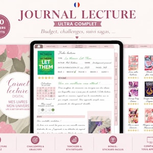 Journal de lecture digital Français goodnotes et autres applications.