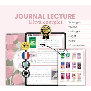 Journal de lecture digital Français goodnotes et autres applications.