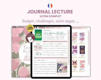 Journal de lecture digital Français goodnotes et autres applications.