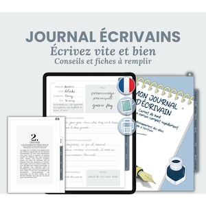 Carnet digital à remplir pour écrire un roman - Journal d’écrivain