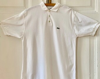 80s Lacoste white cotton Polo