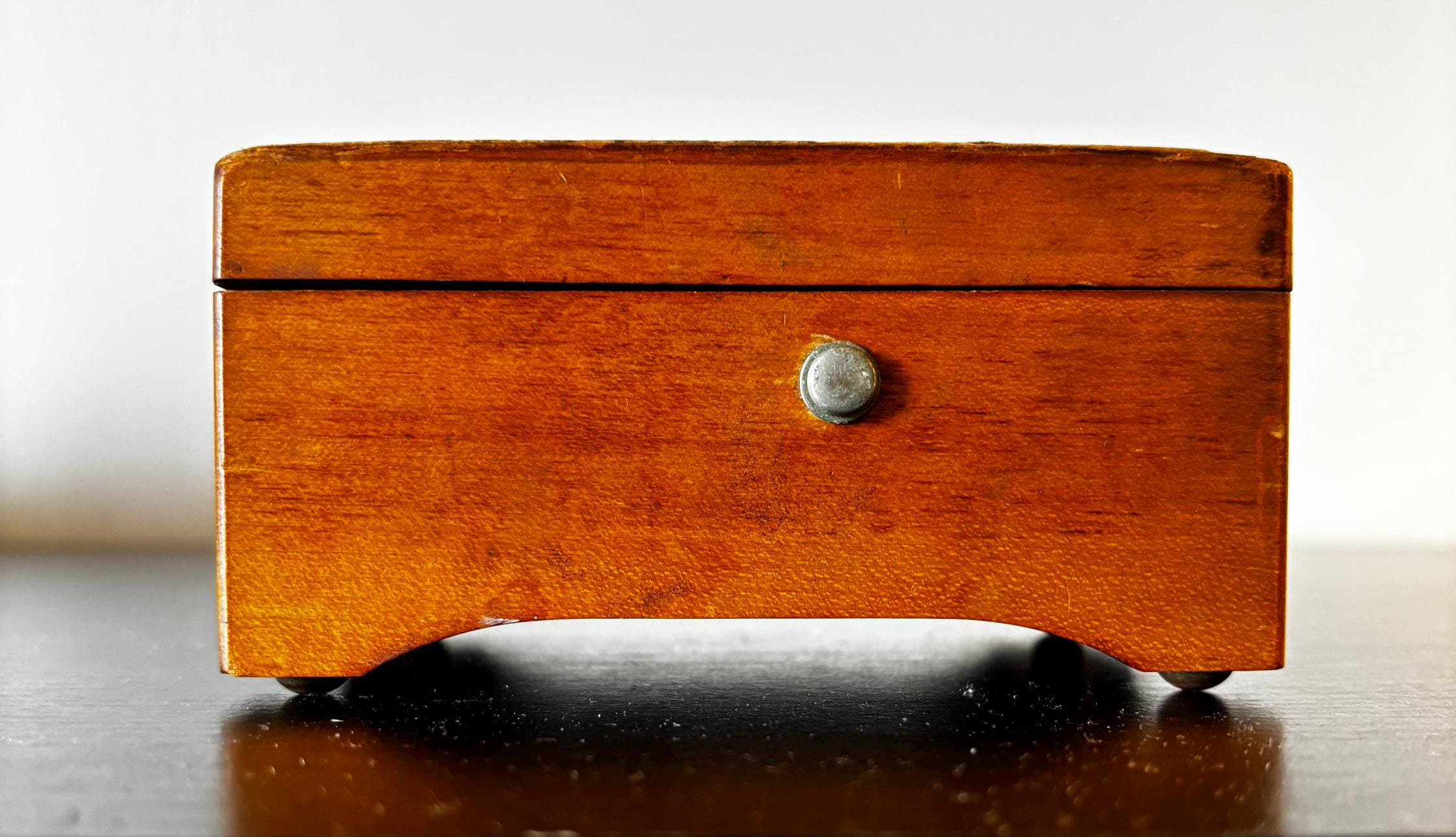 Vintage 1940s Thorens Music Box, Brahms Lullaby, Switzerland - Etsy