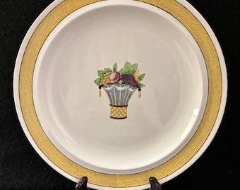 Directoire by Wedgwood, Yellow Band, Smooth, Dinner Plate 10"