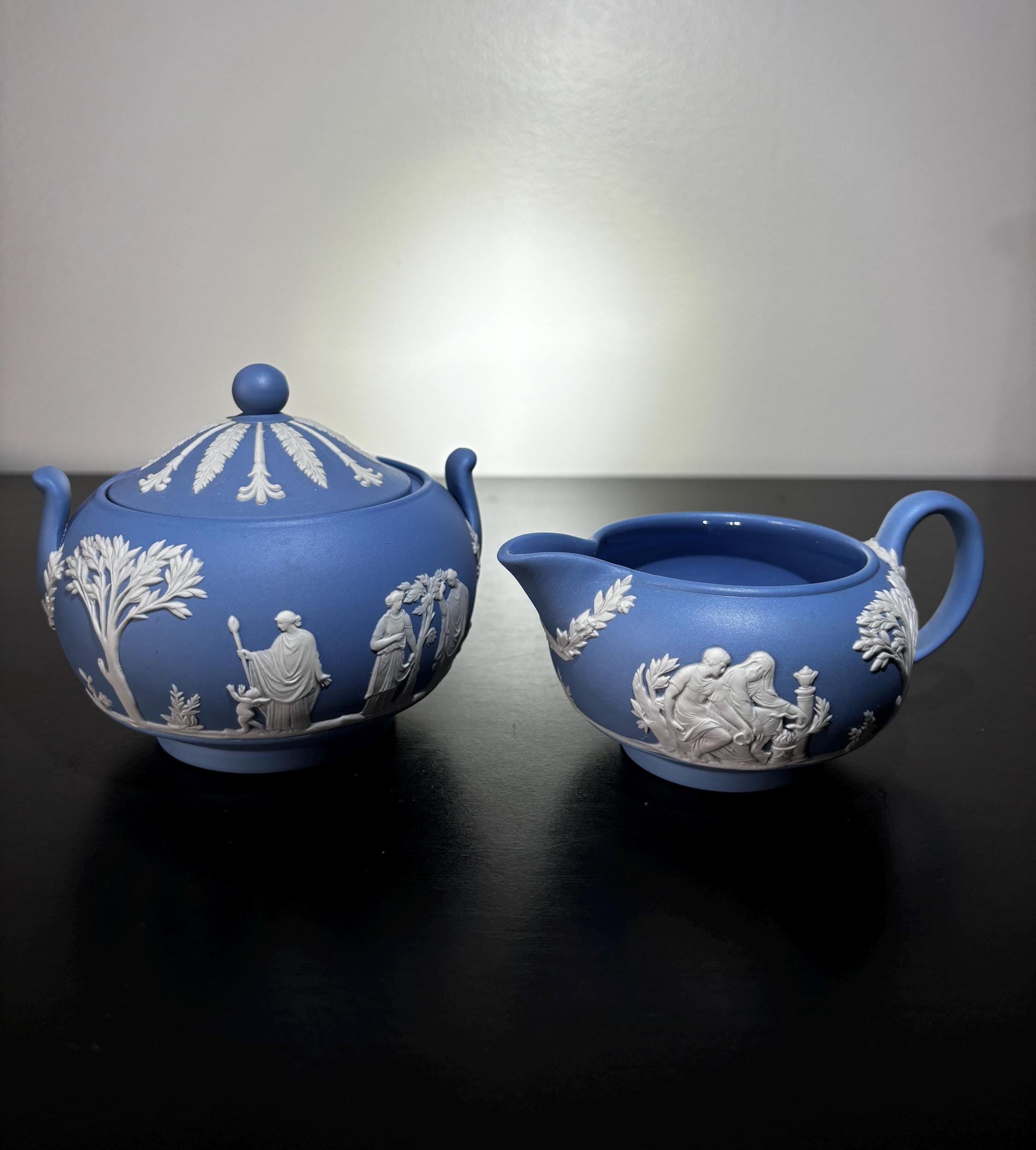 小物入れ 1969 Jasperware Sugar Pot Mint WEDGWOOD Jasperware