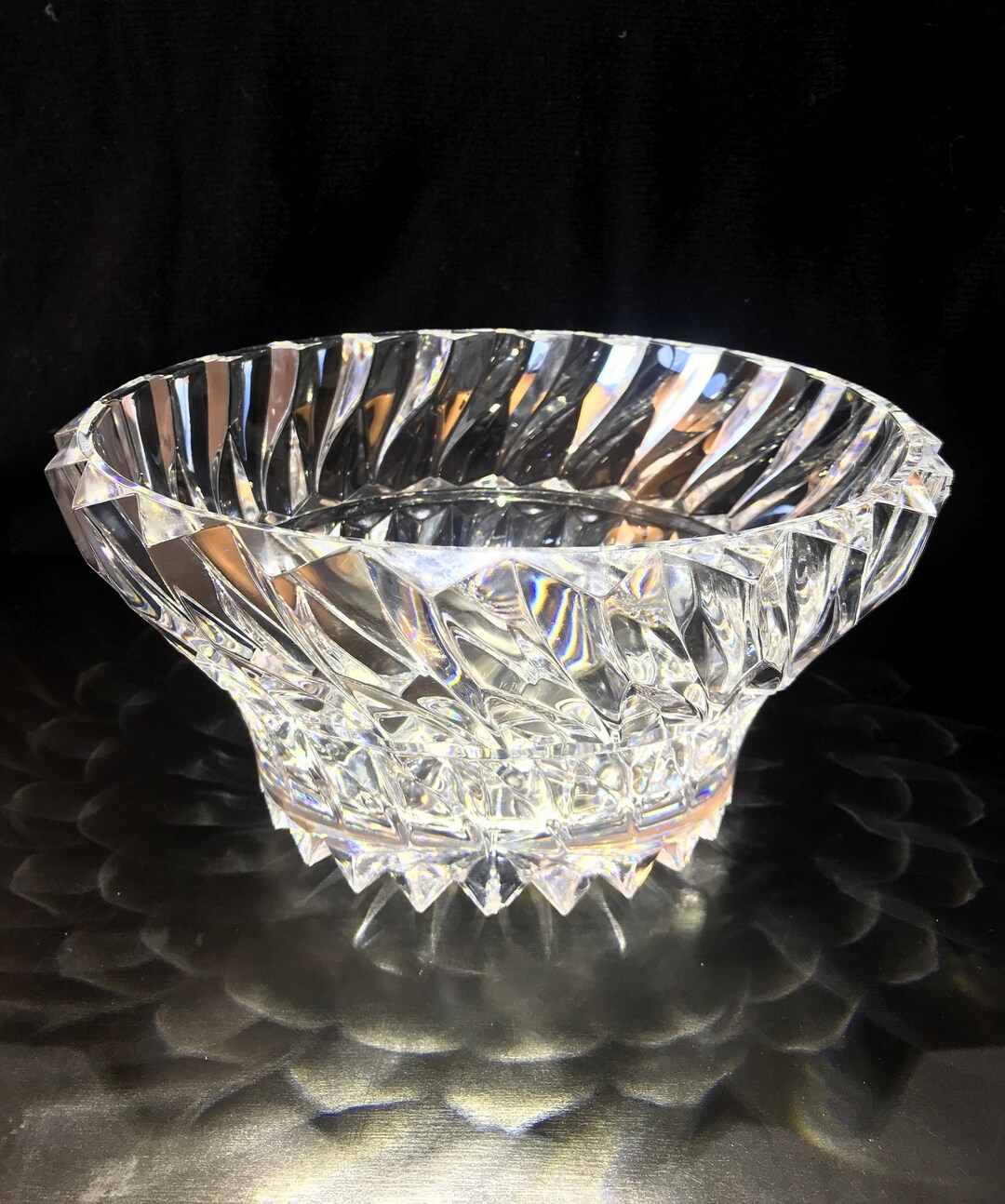 Vintage Mikasa Crystal Serving Bowl Centerpiece, Rainer 9 Etsy