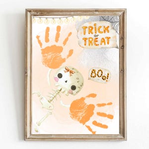 Halloween Footprint Art: Baby&#39;s First Halloween Keepsake (Digital Download)
