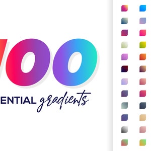 Modern Gradients | Ombre Color Digital papers | Gradient Colorful Background | Designer Collections |  Commercial Use | Instant Download