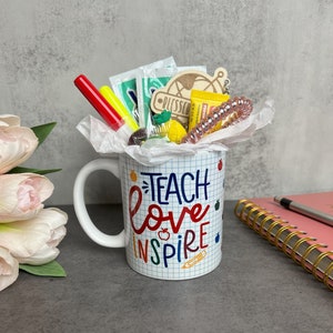 Teacher Survival Kit with 12 oz Mug – Teacher Appreciation Gift Set - Back to School Gift - Teacher gift - Gift for teacher