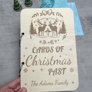 Personalized Christmas Card Keeper: Collect and Cherish Cards From Holidays Past, Christmas Card, Customization, Cards of Christmas past