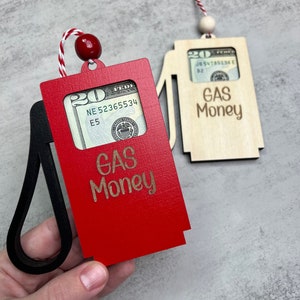 Porta carte regalo Gas Money personalizzato – Ornamento Gas money - Regalo - Regalo di Natale - Porta soldi - Porta carte - Porta soldi - Natale