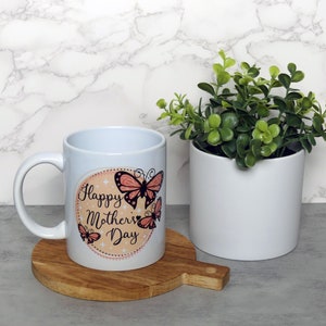 Caneca de café brilhante de 350 ml - Estampa para o Dia das Mães - Arte fofa - Feita à mão pelo Alastar Craft Studio