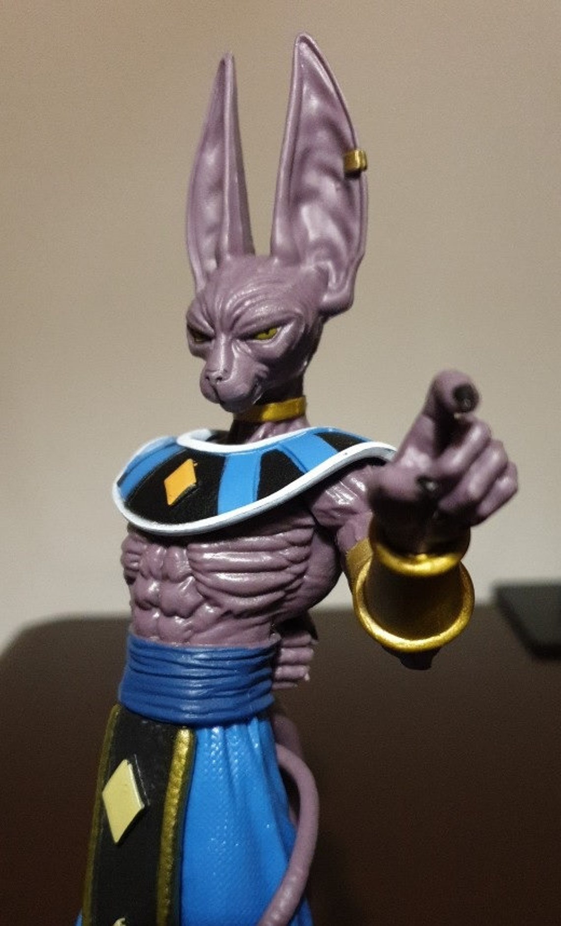 Super Beerus Action Figure Anime Dragon Ball Model Toy Statue Etsy