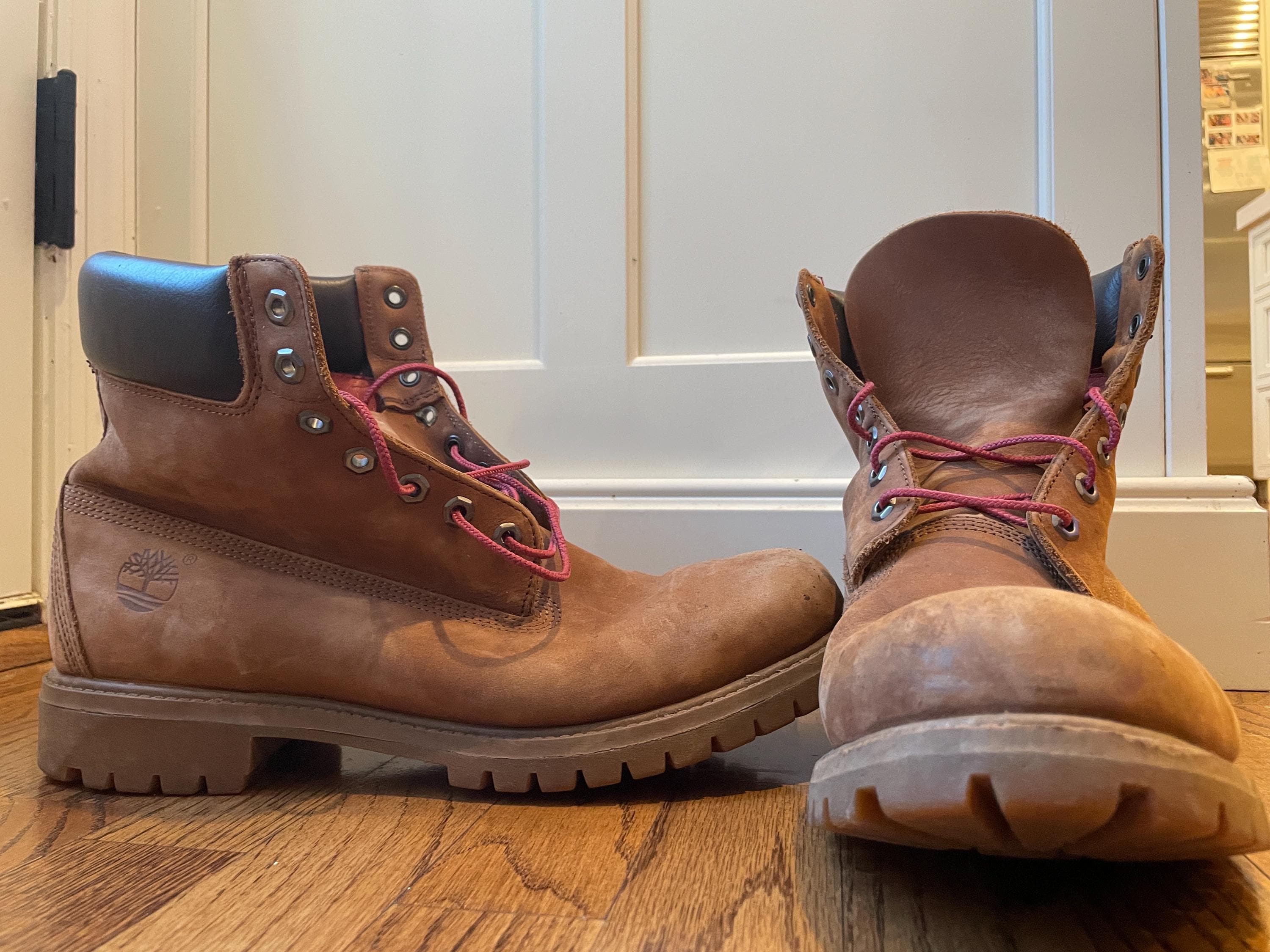 Vtg Y2K Men’s Timberland Low Top Ankle Boots Oxford Brown Hunting Boots SZ 12 Vintage 90 main image 2