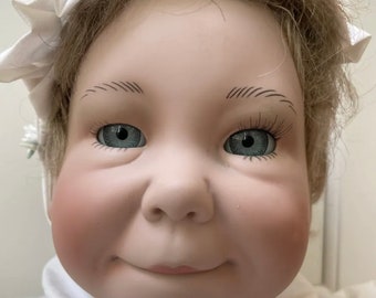 Boneca Lee Middleton Devan de 21" de vinil realista de 1987, aposentada, nº 050487-V/88