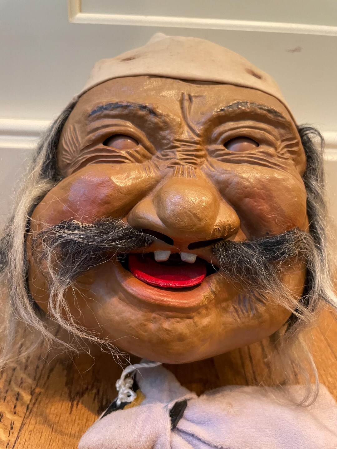 Vintage BIBI Talking Head Mask Korea Oddity Novelty Animatronic ...