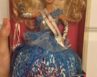 1991 American Beauty Queen Mattel Barbie Puppe # 3137- Brand New Fabrik Versiegelt!