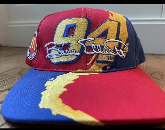 Vintage Bill Elliott Racing Hat 90s McDonalds Snapback Cap- RARE