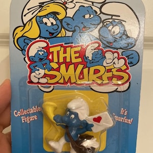 The Smurfs Vintage 1995 Schlech Mini Toy Figurine- #20825-RARE!