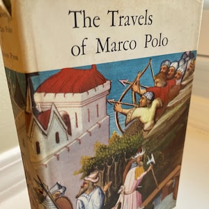 The Travels of Marco Polo Vintage 1950&#39;s Illustrated Hardcover with Dust Jacket
