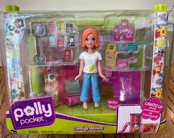 Mattel Polly Pocket Designables Electronics Shop Playset 2008