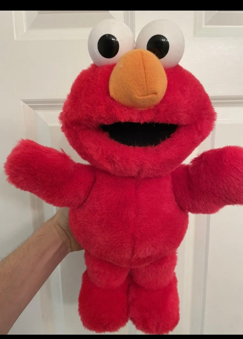 Vintage Tickle Me Elmo 15” Doll 1997 Tyco Sesame Street Laughs Talks - Etsy