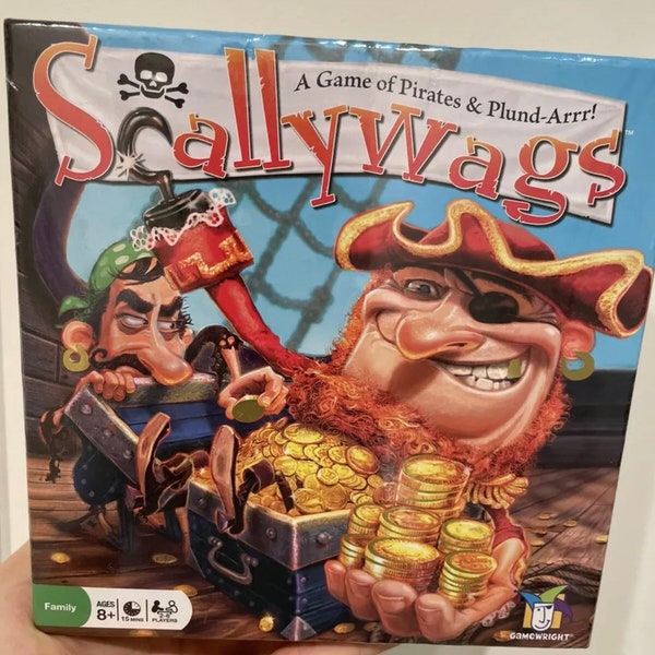 Scallywags Pirates Plund-Arrr Game 8+ Kids Strategy Addition Gamewright- SEALED!