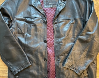 o*o様 【80s】Liz Claiborne leather jacket Liz Claiborne leather jacket!! Worn and torn adding | Depop