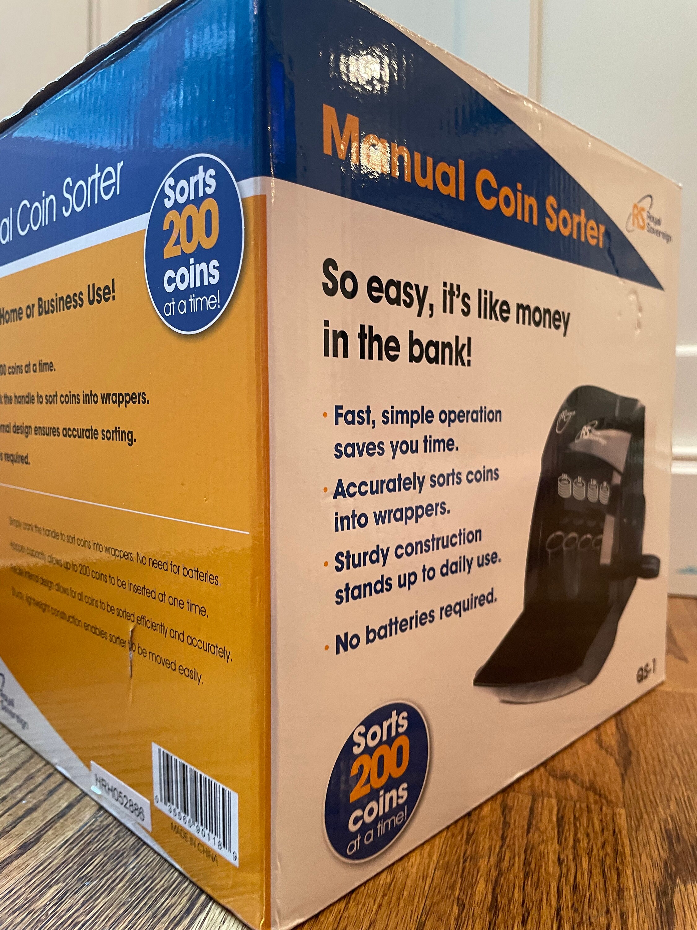 Royal Sovereign QS1 Manual Hand Crank 1 Row Coin Sorter Open Etsy UK