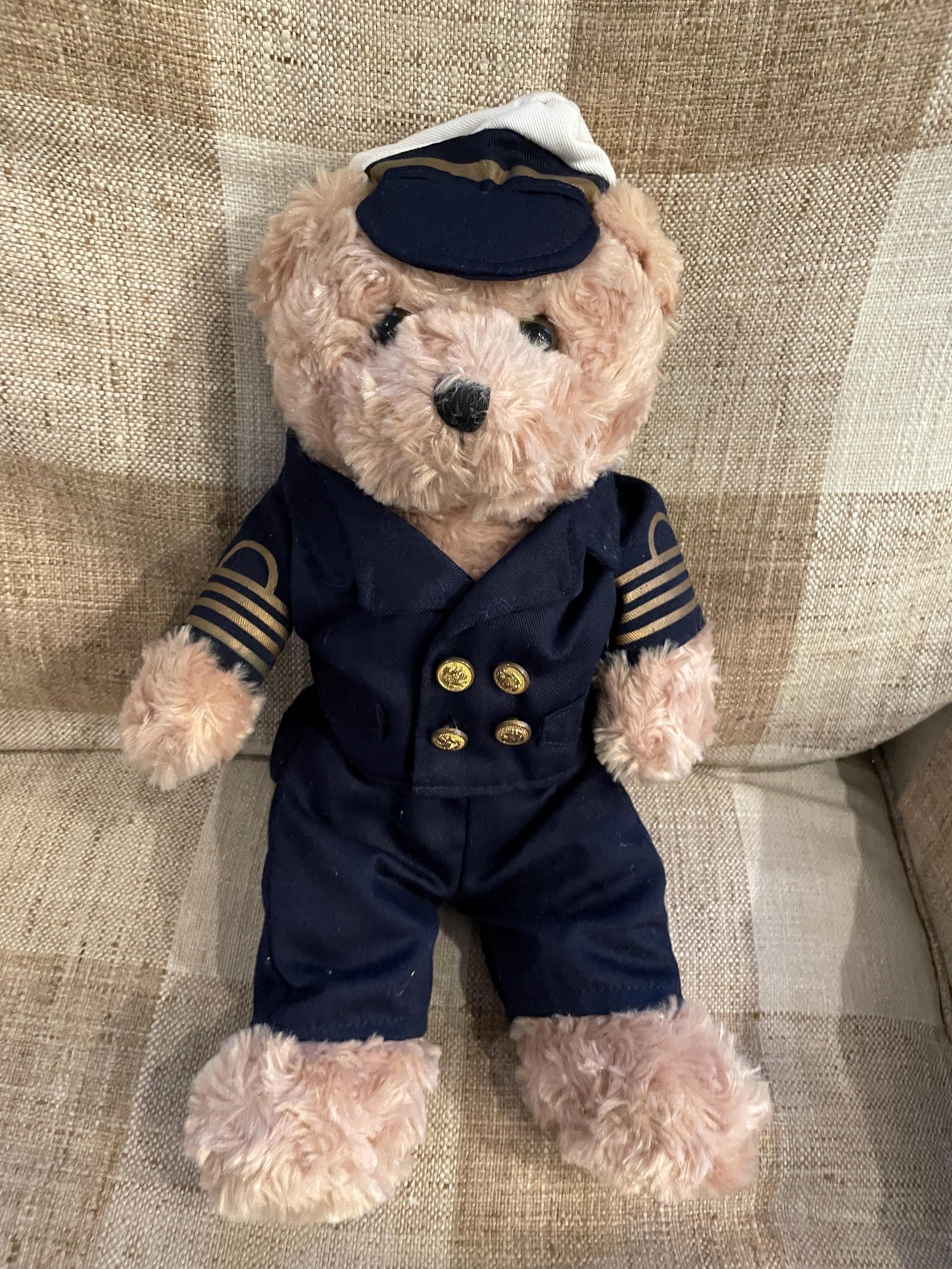 Cute Pilot Teddy Bear Stuffed Animal Plush Toy 9"