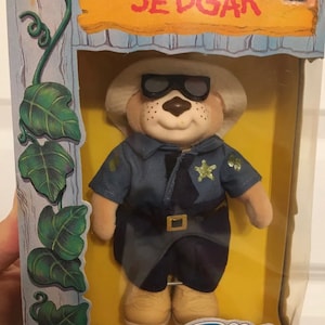 Vintage 1986 Furskins Jedgar by Panfish Place 6” Bear- New In Box- RARE