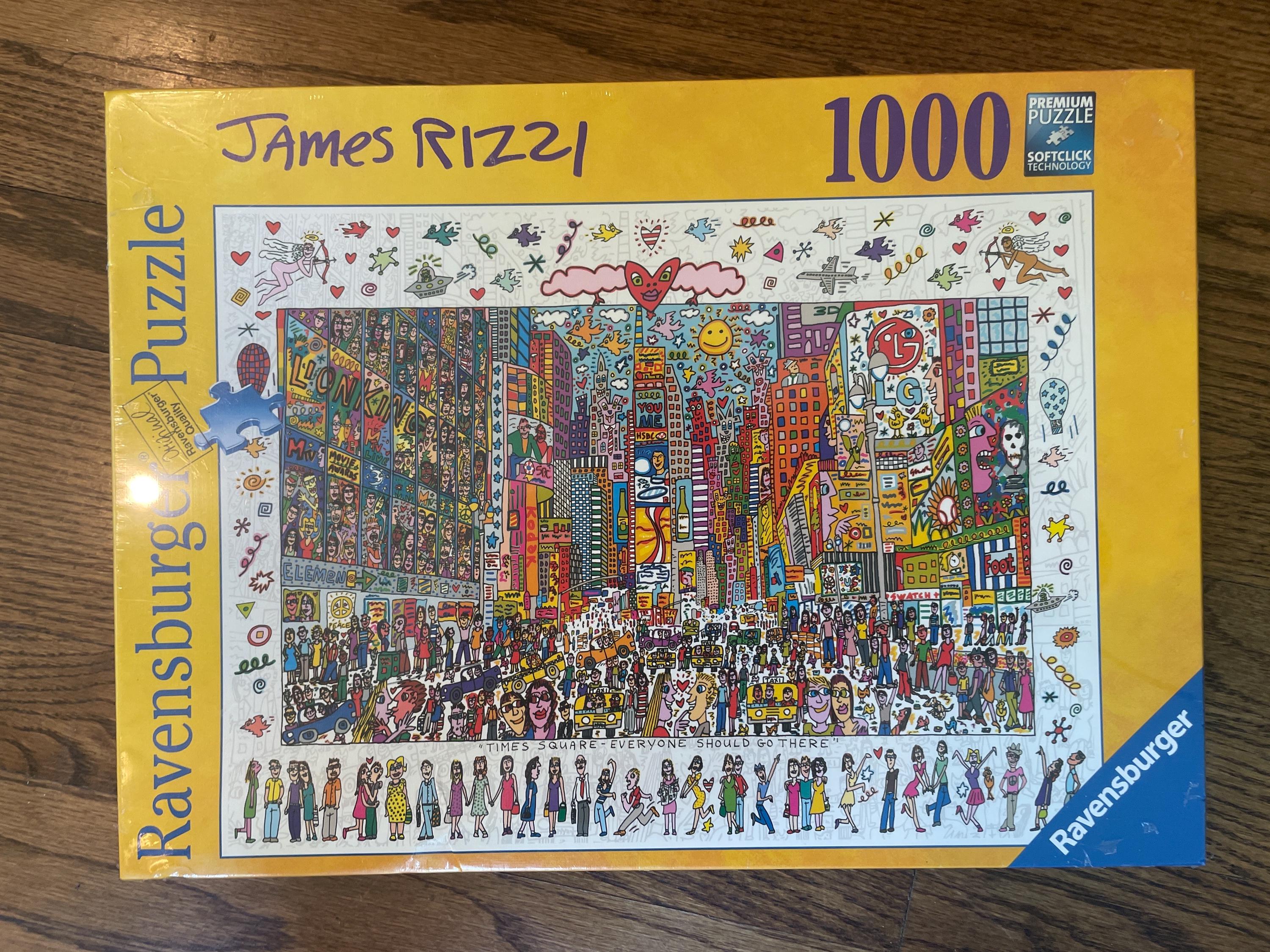 Ravensburger Times Square James Rizzi 1000 Piece Puzzle Brand New