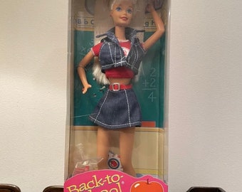 Vintage Back to School Barbie Puppe Retro 90er Jahre Special Edition 1996 Mattel NIB