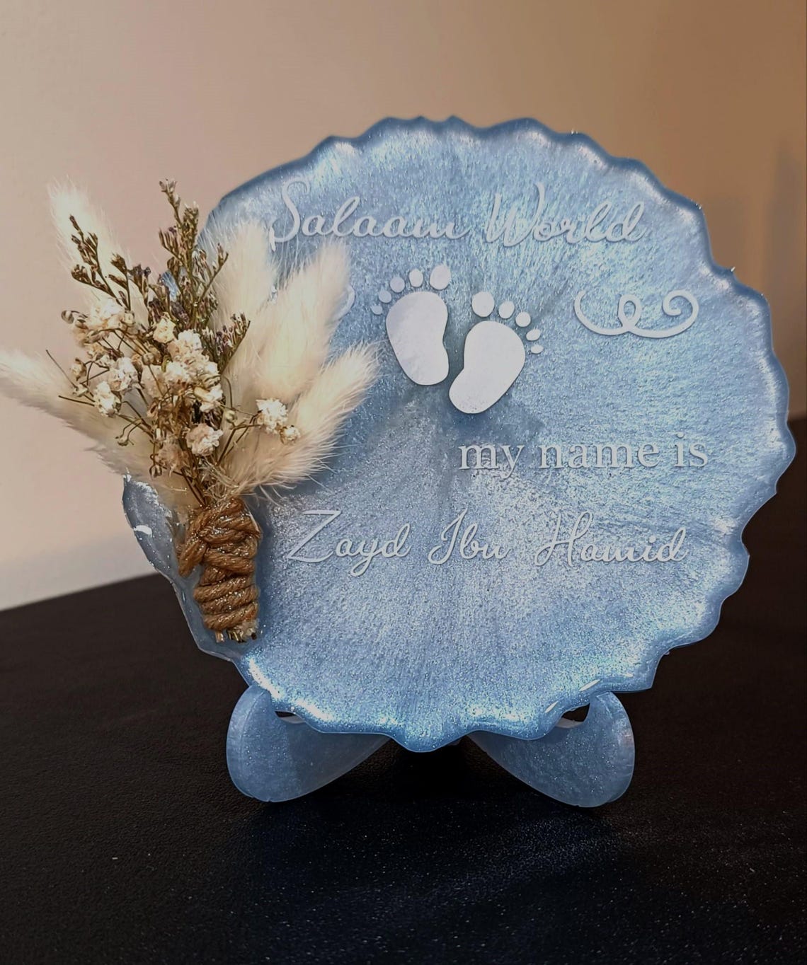Personalized Baby Boy Birth Plaque: 5" Resin Announcement Gift - Etsy