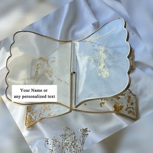 Suporte de resina personalizado para Alcorão Rahel, duas peças, qualquer cor ou flor, suporte para Alcorão Rihal, suporte para Alcorão Rehal, suporte para Alcorão personalizado